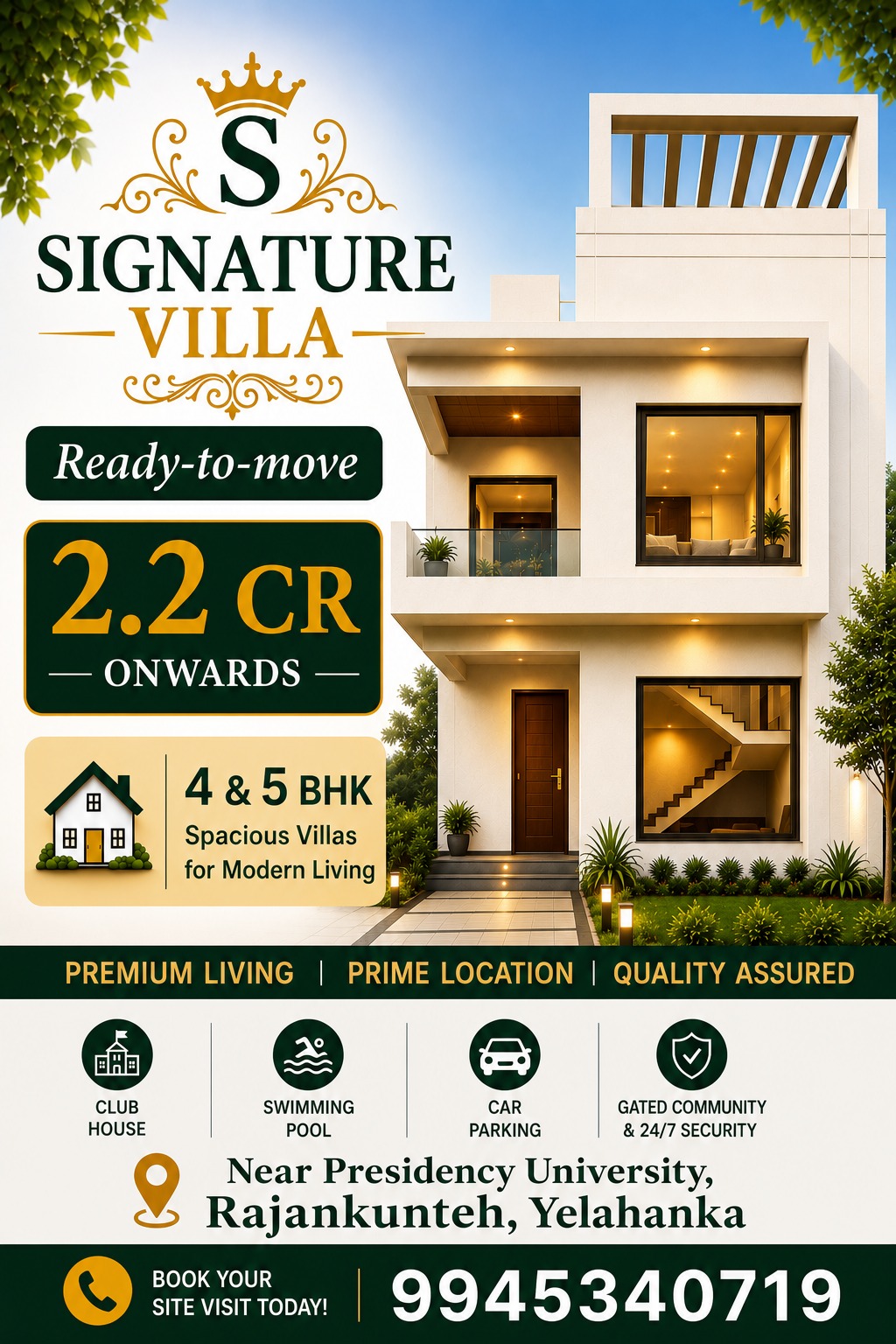 Signature Villa Rajankunteh Yelahanka